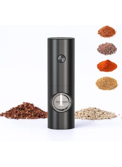Buy Electric Salt and Pepper Grinder, Automatic Pepper Grinder, Adjustable Grind Size, Large Capacity Refillable Salt and Pepper Shaker, With LED Light, Battery Operated, One Hand Operation in Saudi Arabia