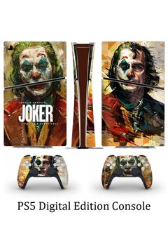 Buy PS5 Slim Digital Edition Console Sticker, Sony PS5 Slim Console Controller Skins Set, Skin Wrap Decal Sticker PS5 Slim Digital Edition Console, Protective Film Sticker for Clown, Vinyl Cover Sticker in UAE