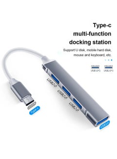 Buy USB C Hub Adapter Multiport 4 in 1 Docking Station Compatible for MacBook Laptops and Windows in Saudi Arabia