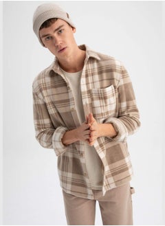 Buy Regular Fit Long Sleeve Check Patterned Shirt in Saudi Arabia