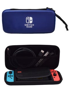 Buy Zipper Locking Protection Storage Host Game Bag for Nintendo Switch, Soft Inner Pocket&Portable Travel Hard Case for Game Console Controller Storage Accessories（Blue） in Saudi Arabia