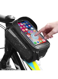 Buy Dorkis Bike Front Frame Bag, Bicycle Handlebar Bag Waterproof, Waterproof Bicycle Phone Mount Top Tube Front Storage Case Bicycle Phone Holder Bag in Saudi Arabia