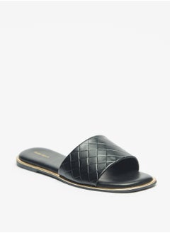 Buy Textured Slip-On Sandals in Saudi Arabia