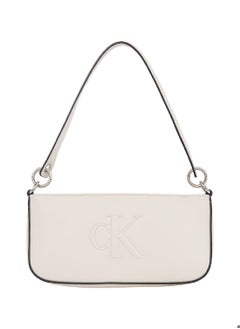 Buy Women's Shoulder Bag, Grey - faux leather in Saudi Arabia