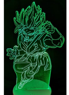 Buy 3D Illusion Multicolor Night Lights Dragon Ball Z Goku Vegeta Night Lamp USB Touch and Remote Control 7/16 Color Changing Decor Multicolor Night Light Gifts Goku in UAE