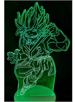 اشتري 3D Illusion Multicolor Night Lights Dragon Ball Z Goku Vegeta Night Lamp USB Touch and Remote Control 7/16 Color Changing Decor Multicolor Night Light Gifts Goku في الامارات