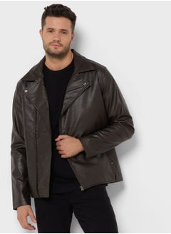 Buy Pu Biker Jacket in UAE