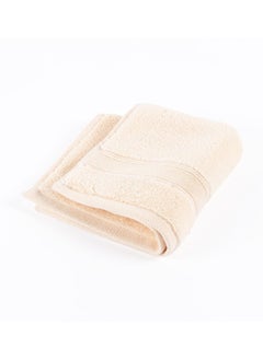 Buy Micro Pleat Wash Towel, Pearl Ivory - 630 GSM, 30x30 cm in UAE