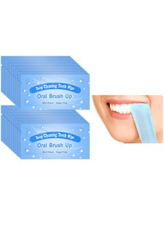 Buy 50 Pcs Disposable Finger Brush Teeth Wipes Bulk Finger Toothbrush Textured Surface Deep Teeth Cleaning Finger Wipes Oral Wipes for Adults Teeth Mouth and Gums Dental Cleaning, Individual Package in Saudi Arabia