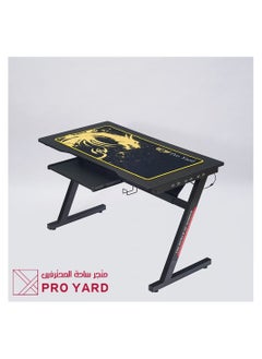 Buy LED gaming table black mouse yellow in Saudi Arabia