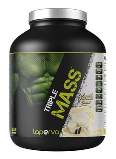 Buy Triple Mass Gainer Vanilla Caramel High Protein Vitamins With Digestion Enzymes Ideal For Athletes And Muscle Building 6.1 Lbs in Saudi Arabia