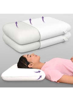 اشتري My Armor Orthopedic Memory Foam Pillow for Comfortable Sleep, King Size (Pack of 2) في الامارات