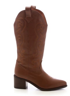 Buy Havan Mid-Calf Triangular Toecap Cowboy Boots in Egypt