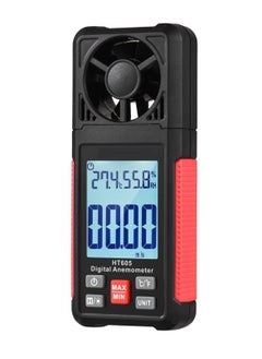 اشتري Handheld Anemometer, Digital Wind Gauges Wind Speed Meter Measures Wind Speed, Temperature, Humidity with Large Backlit LCD Display, Data Hold for Shooting Windsurfing Fishing Hunting HT605 في السعودية