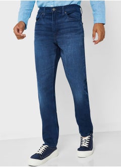 اشتري Mid Wash Straight Fit Jeans في الامارات