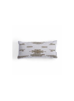 اشتري Jacen Hand Embroidery Filled Cushion 35x75cm - Ivory في الامارات