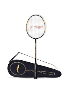 Buy Li-Ning Turbo 99 Carbon Fibre Strung Badminton Racket with Full Racket Cover | For Intermediate Players | 84 grams | Maximum String Tension - 30lbs in Saudi Arabia