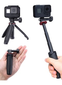 Buy Extendable Selfie Stick for Gopro,Portable Vlog Selife Stick Tripod Stand for Gopro Hero 11/10/9/8/7/6/5 Black Action Camera Accessory Kits in Saudi Arabia