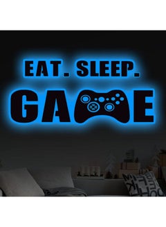 Buy Eat Sleep Game Wall Decal Glow At Night Gamer Boy Wall Stickers Video Game Wall Decor Gaming Controller Wall Decals For Boys Room Kids Bedroom Home Playroom Decor (Lovely Style23.6 X 10 Inch) in UAE