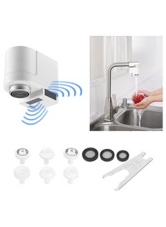 اشتري Touchless Faucet Adapter Automatic Smart Motion Sensor Hands Induction Kitchen Bathroom Sink Water Saver Overflow Protection for Basin Hotel في الامارات