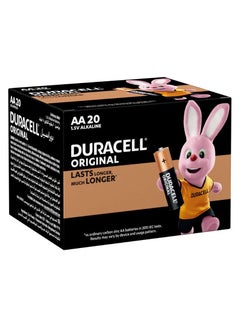 Buy 20 Pieces Original AA 1.5V Alkaline Battery in UAE