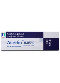 Buy Acretin 0.05% For Acne Treatment Cream 30 g in UAE