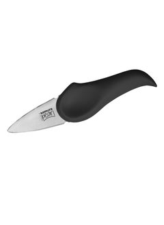 اشتري Samura Pearl Oyster Knife | 3.0"/ 73 mm | Black | Lens Shaped Stainless Steel Blades | Thermoplastic Handle | Single Layered | For Opening Oysters في الامارات