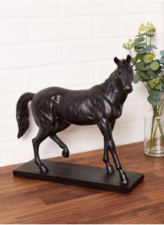 Buy 33Cm Horse On Stand Black in UAE