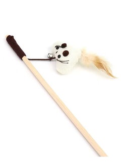 Buy Funny Cat Stick Interactive Self Hi Feather Cloth Mouse Educational Cat Toy in Saudi Arabia