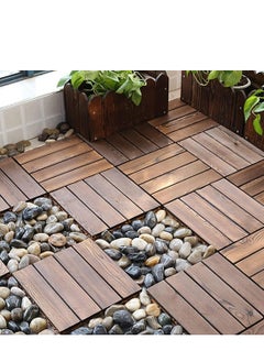 Buy Wooden Floor Tiles Wood Decking Interlockig Tiles Office Floor Tiles For Home Diy Tiles Garden Tiles in UAE