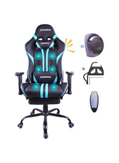 Buy COOLBABY Gaming Chair Ergonomic Office Massage Chair 180° Recliner System 2D Adjustable Arm-Rest With Massage and Bluetooth Speaker and Footrest in UAE