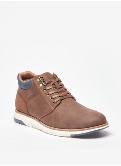 اشتري Men's Panelled Lace-Up Chukka Boots في الامارات