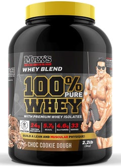 Buy Whey Blend 100% Pure Whey Isolate 2.27 Kg, Choc Cookie Dough in UAE