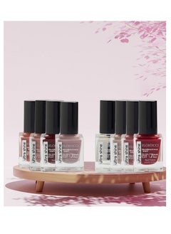 Buy A set of 8 Ultra Shine Nail Polishes With A Formula That lasts For 7 Days From Flortie in Saudi Arabia