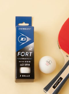Buy Dlop 40 Fort Trnmnt Table Tennis Ball, 3 Ball Box in UAE