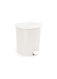 Buy Palm large white trash can, 20 liters 6221999653156 in Egypt