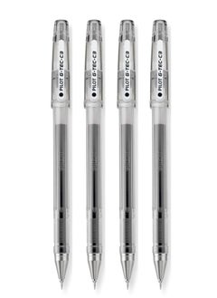 اشتري 4-Piece Micro Fine Roller Pen 0.3mm Tip Black Ink في الامارات