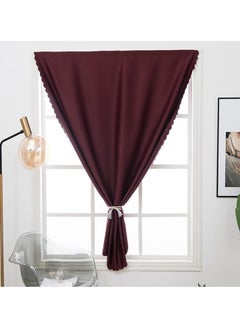 اشتري Blackout Curtains, Portable 100% Self Adhesive Simple and Easy to install for Bedroom Window Thermal Lnsulated Kitchen Room Darkening Small Drapes 1Pcs Red, 47"×72" في الامارات