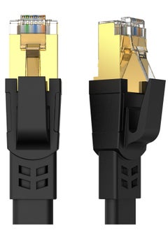 Buy 10m CAT8 Ethernet Cable, High Speed Heavy Duty Cat8 LAN Network Cable 40Gbps, 2000Mhz with Gold Plated RJ45 Connector for Modem, Router, Switch, Gaming, Xbox - Black in UAE