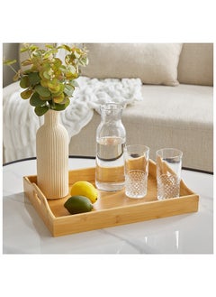 Buy Bamboo Tray 41 x 6 x 31 cm in Saudi Arabia