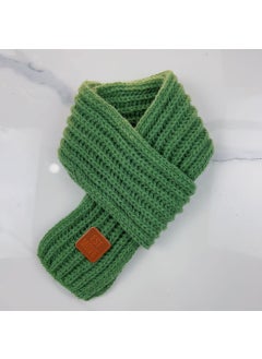 Buy ins Korean Style Childrens Knitted Scarf Winter Solid Color Warm Wool Baby Boy and Girl Korean Style Baby Neck FashionGreen (Thickening and Widening) Green (Thickening and Widening) in Saudi Arabia