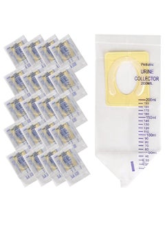 Buy Paediatric Urine Collection Bags, Sterile, 200 ml, Clear Pee Holder, Disposable Baby Urine Bags Sample Collector, Made of PVC Fil for Kids Urine Collection, 20 Pcs Clear Bag in UAE