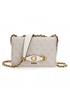 Buy GUESS Izzy Convertible Crossbody Flap, Dove Logo in Saudi Arabia