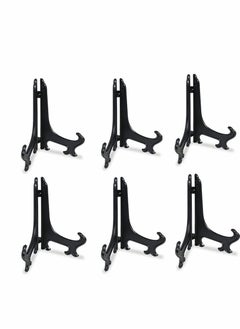 Buy Plate Stand, 8 Inch 6pcs Wood Easels Plate Display Stands, Picture Frame Stand, Holder Solid Wood Base Bracket Decoration Frame Swing Plate Photo Shelf Bracket 6 Pack in UAE