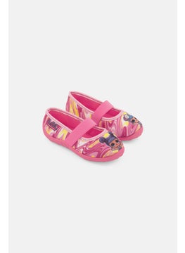 اشتري Toddlers Girl Slip On Ballerina Sandals, Pink Combo في الامارات