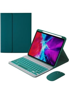 Buy Wireless Keyboard Case Compatible with Xiaomi Mi Pad 6 / Pad 6 Pro 11 Inch 2023 Cover with Pencil Holder,7-Color Backlit Keyboard With Mouse in UAE