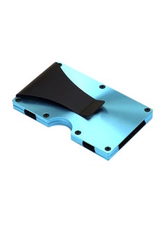 Buy Stainless Steel Card And ID Case Blue/Black in UAE