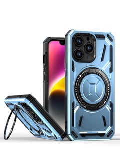 Buy SHIELD EGYPT For iPhone 13 Pro Max Armored II Series Mag-Safe Magnetic Holder Phone Case (Blue) in Egypt