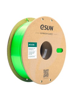 Buy eSUN Silk PLA 3D Printer Filament, Dimensional Accuracy +/- 0.05 mm, 1 kg Spool, 1.75 mm, Green in UAE