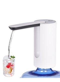 Buy Water Bottle Pump, Water Bottle Dispenser, Foldable Automatic Drinking Water Pump, USB Charging Wireless (White) in Saudi Arabia